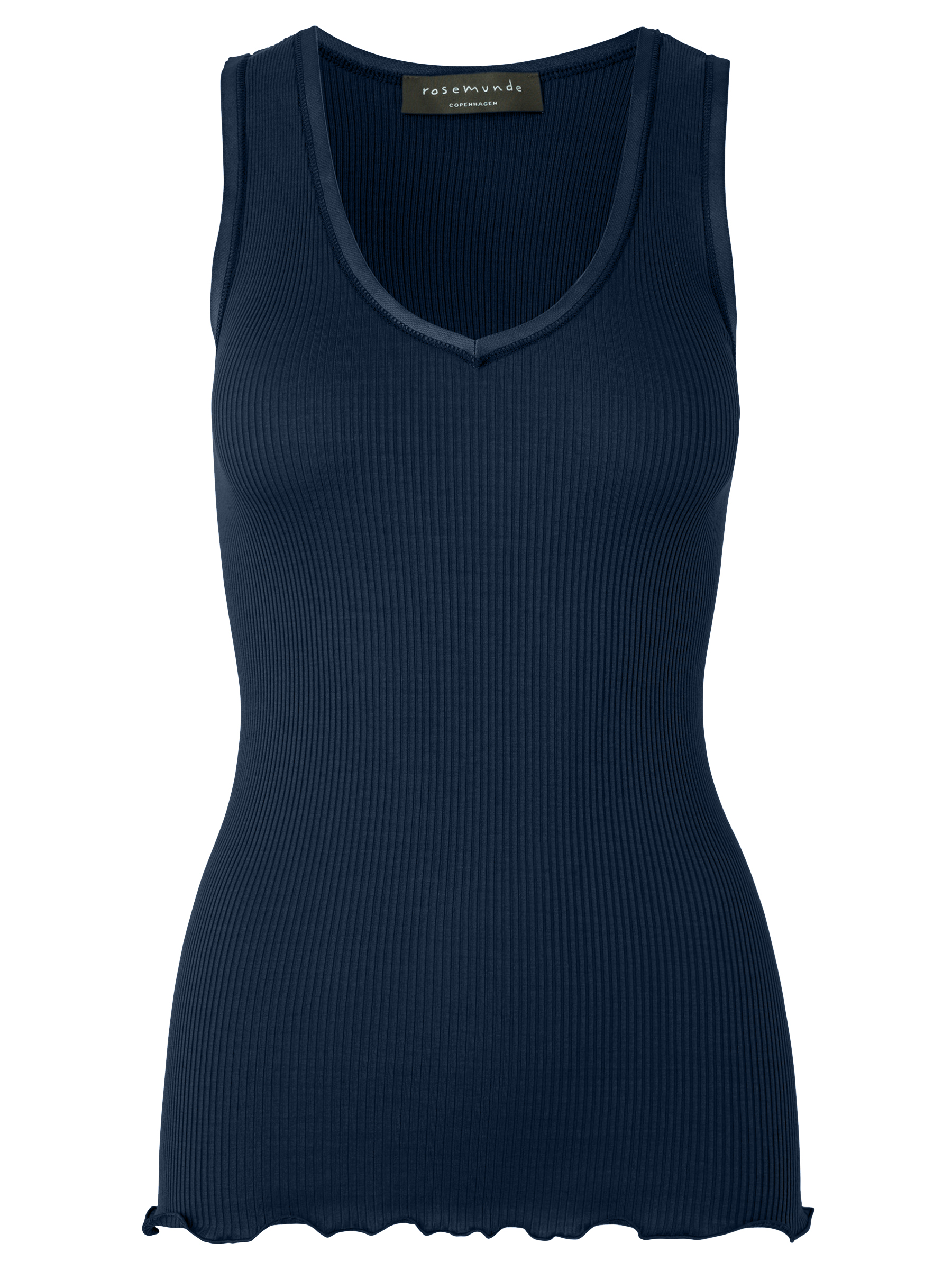 Rib Seidentop - Navy